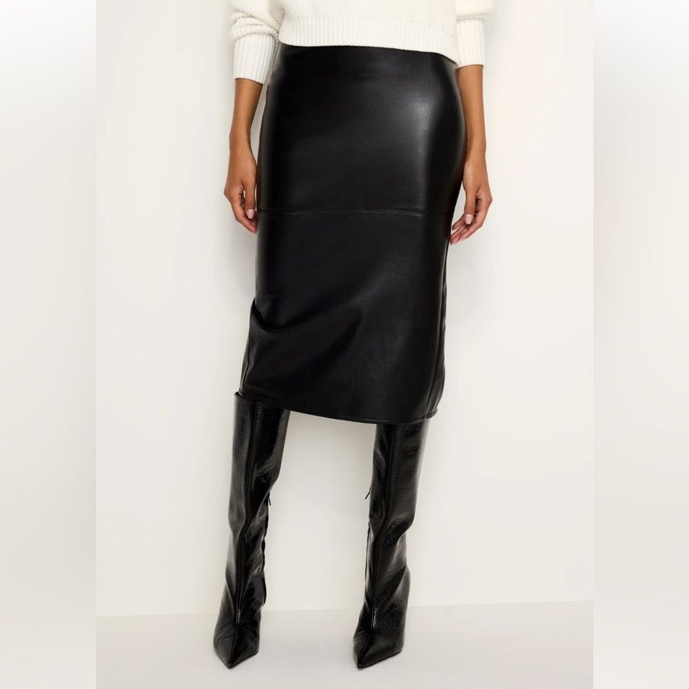 Good American Black Pencil Skirt